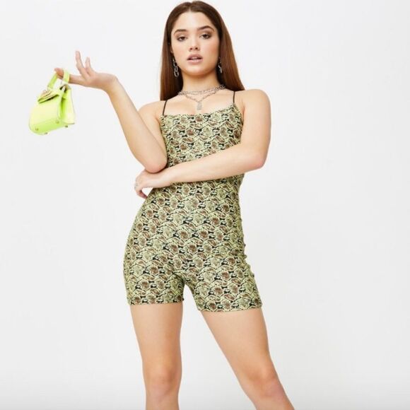 Brand‎ new with Tags Tiger Mist Snake Print Beda Strappy Playsuit romper Medium - Picture 3 of 13